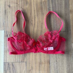 Agent Provocateur Red Lace Bra